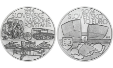 Strieborná minca 10€ (2024) BU - Slovenské národné povstanie - 80.výročie 