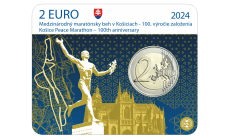 Zberateľská karta 2€ (2024) - Medzinárodný maratónsky beh v Košiciach - 100.výročie založenia