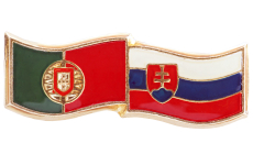 Odznak dvojvlajka Slovensko - Portugalsko