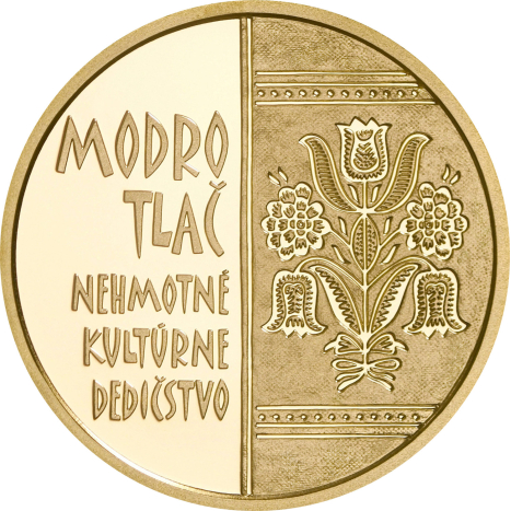 Zlatá minca 100€ (2024) proof - Nehmotné kultúrne dedičstvo SR - MODROTLAČ