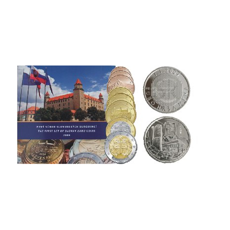 Súbor mincí 2009 "Prvý súbor slovenských euromincí"