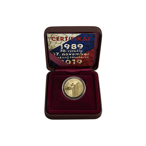 Medaila zlatá - 30. výročie Nežnej revolúcie